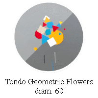 Tondo Geometric Flowers